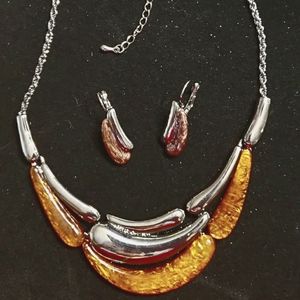 Vintage necklace with matching earrings